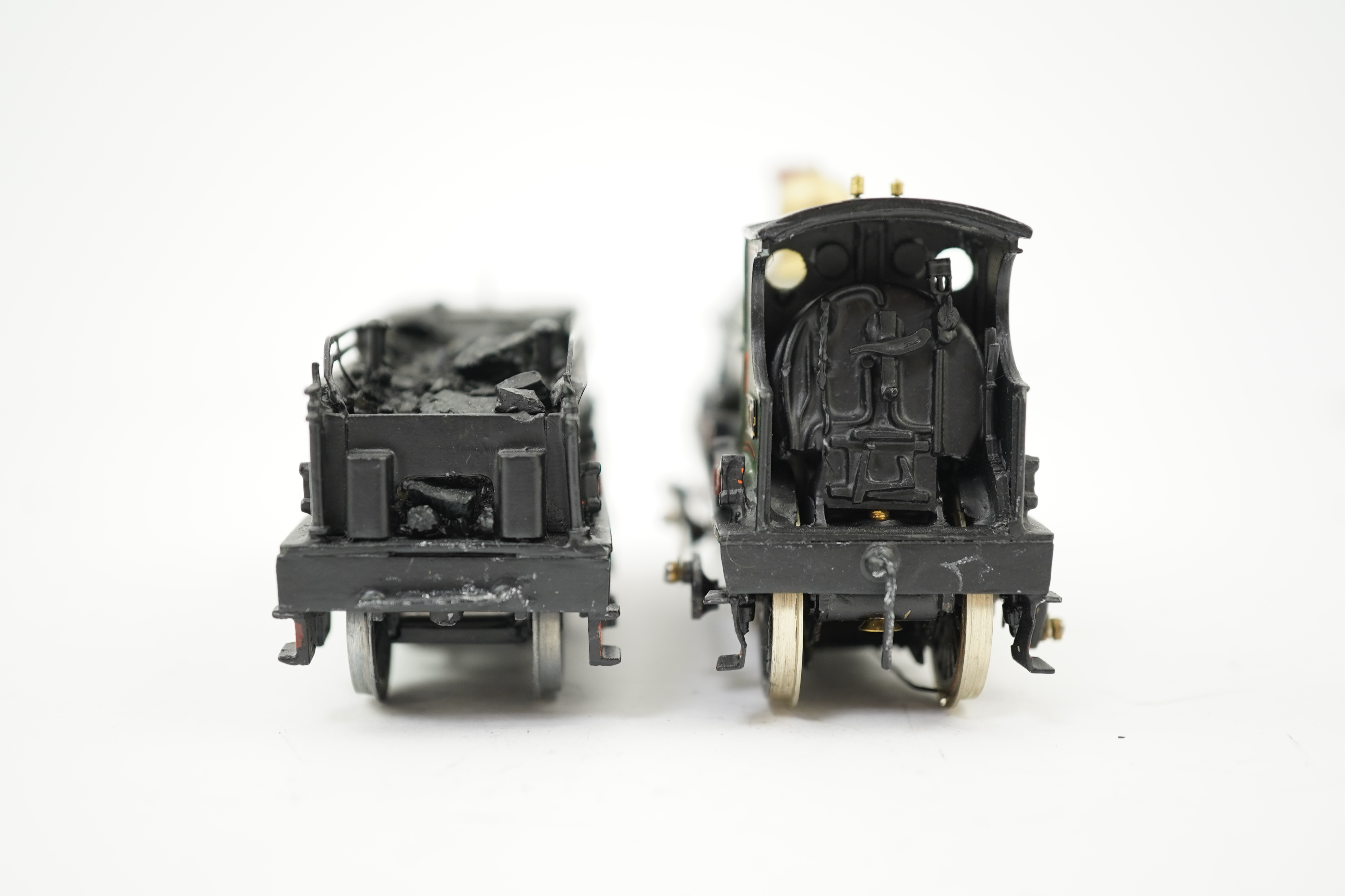 Two 00 gauge brass and white metal kit built GWR tender locomotives; an Armstrong 0-6-0, 671, together with an Earl class 4-4-0, Earl of Berkeley 3217, constructed, painted and lined to a high standard, both motored for